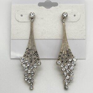 One-of-a-kind Sterling Silver Marcasite & CZ Dangle Earrings